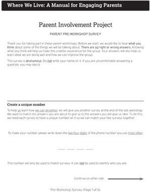 survey for parents
